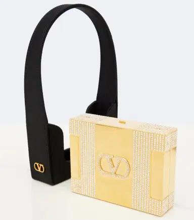 Valentino Garavani Minaumorphe Swarovski-embellished satin clutch | Thumbnail 2 Valentino Garavani Minaumorphe Swarovski-embellished satin clutch | Thumbnail 2