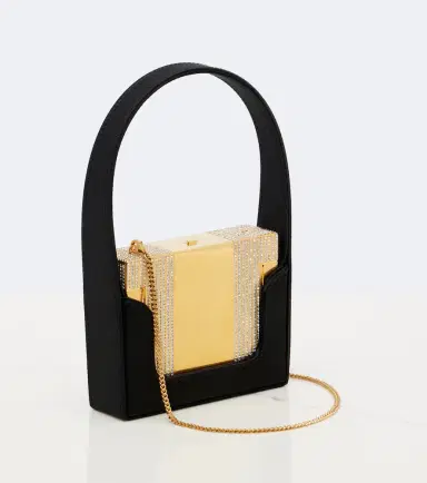Valentino Garavani Minaumorphe Swarovski-embellished satin clutch | Thumbnail 4 Valentino Garavani Minaumorphe Swarovski-embellished satin clutch | Thumbnail 4