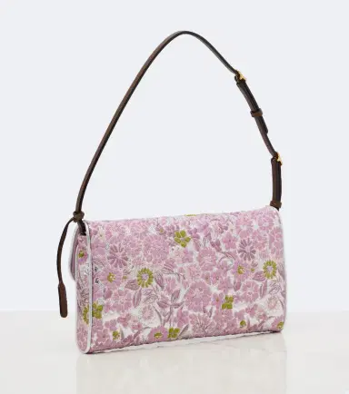Valentino Garavani DeVain Small floral jacquard shoulder bag | Thumbnail 2 Valentino Garavani DeVain Small floral jacquard shoulder bag | Thumbnail 2