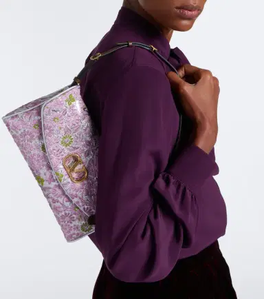 Valentino Garavani DeVain Small floral jacquard shoulder bag | Thumbnail 7 Valentino Garavani DeVain Small floral jacquard shoulder bag | Thumbnail 7