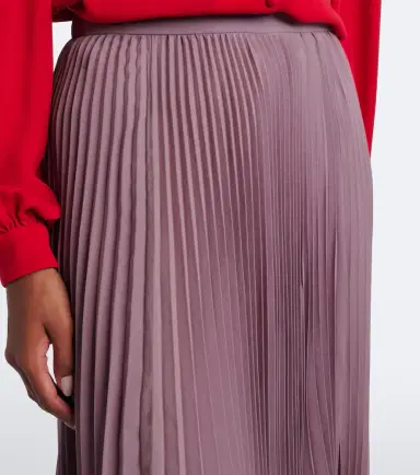 Valentino Asymmetric plissé georgette midi skirt | Thumbnail 4 Valentino Asymmetric plissé georgette midi skirt | Thumbnail 4