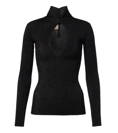 Valentino Cut-out lamé sweater | Thumbnail 1 Valentino Cut-out lamé sweater | Thumbnail 1