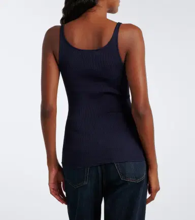 Prada Ribbed-knit silk tank top | Thumbnail 5 Prada Ribbed-knit silk tank top | Thumbnail 5