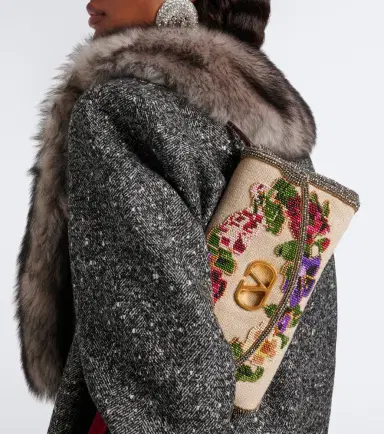 Valentino Garavani DeVain Small floral beaded shoulder bag | Thumbnail 6 Valentino Garavani DeVain Small floral beaded shoulder bag | Thumbnail 6