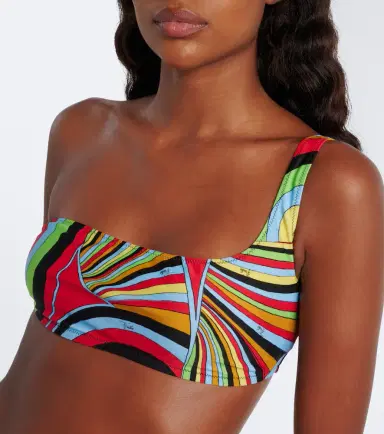 PUCCI Iride one-shoulder bikini top | Thumbnail 3 PUCCI Iride one-shoulder bikini top | Thumbnail 3