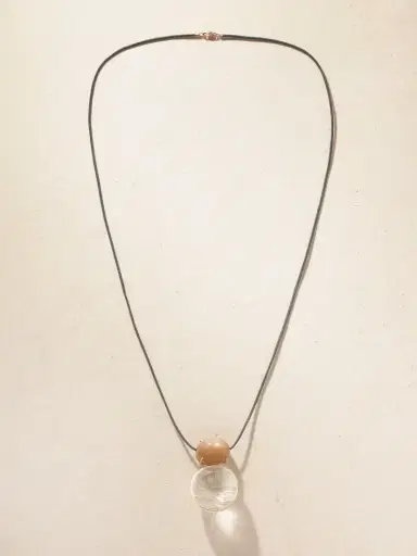 Marisa Klass 18-karat Gold, Moonstone, Rutilated Quartz And Leather Necklace | Thumbnail 4 Marisa Klass 18-karat Gold, Moonstone, Rutilated Quartz And Leather Necklace | Thumbnail 4