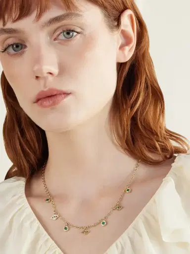 Sydney Evan 14-karat Gold Emerald Necklace | Thumbnail 2 Sydney Evan 14-karat Gold Emerald Necklace | Thumbnail 2