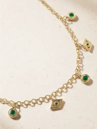 Sydney Evan 14-karat Gold Emerald Necklace | Thumbnail 5 Sydney Evan 14-karat Gold Emerald Necklace | Thumbnail 5