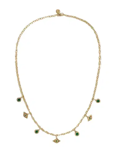 Sydney Evan 14-karat Gold Emerald Necklace | Thumbnail 1 Sydney Evan 14-karat Gold Emerald Necklace | Thumbnail 1
