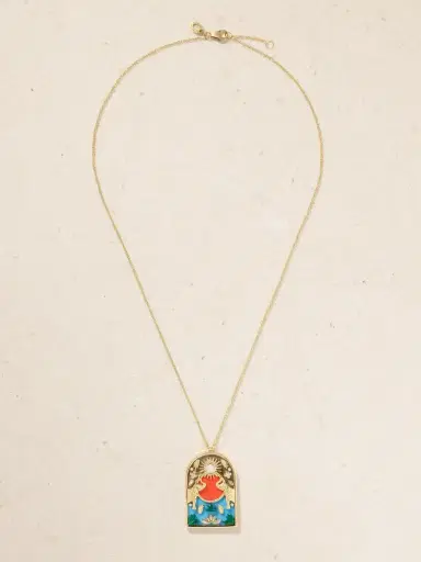 L’Atelier Nawbar Noah's Arch Elephant 18-karat Gold Multi-stone Pendant Necklace | Thumbnail 4 L’Atelier Nawbar Noah's Arch Elephant 18-karat Gold Multi-stone Pendant Necklace | Thumbnail 4