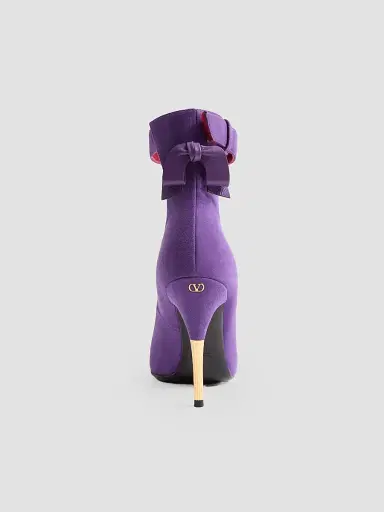 Valentino Garavani Women's Fatale 105MM Suede Pumps - Purple - Size 12 | Thumbnail 5 Valentino Garavani Women's Fatale 105MM Suede Pumps - Purple - Size 12 | Thumbnail 5