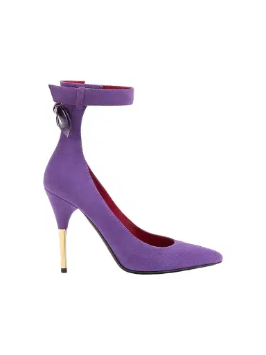 Valentino Garavani Women's Fatale 105MM Suede Pumps - Purple - Size 12 | Thumbnail 1 Valentino Garavani Women's Fatale 105MM Suede Pumps - Purple - Size 12 | Thumbnail 1