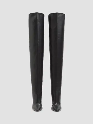 Valentino Garavani Women's Deboot 105MM Over-The-Knee Calfskin Boots - Black - Size 6.5 | Thumbnail 4 Valentino Garavani Women's Deboot 105MM Over-The-Knee Calfskin Boots - Black - Size 6.5 | Thumbnail 4