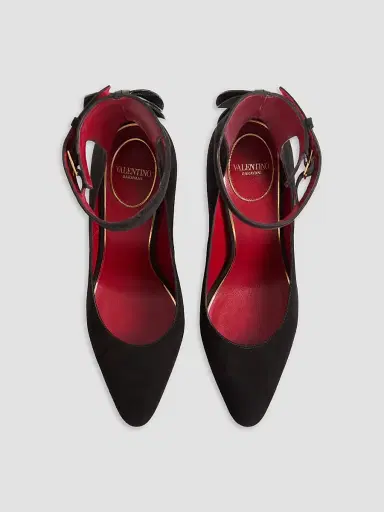 Valentino Garavani Women's Fatale 105MM Suede Pumps - Black - Size 12 | Thumbnail 3 Valentino Garavani Women's Fatale 105MM Suede Pumps - Black - Size 12 | Thumbnail 3