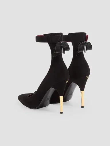 Valentino Garavani Women's Fatale 105MM Suede Pumps - Black - Size 12 | Thumbnail 4 Valentino Garavani Women's Fatale 105MM Suede Pumps - Black - Size 12 | Thumbnail 4