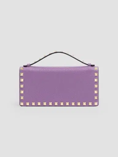 Valentino Garavani Women's Rockstud Wallet with Chain - Purple | Thumbnail 4 Valentino Garavani Women's Rockstud Wallet with Chain - Purple | Thumbnail 4