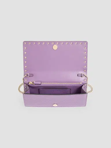 Valentino Garavani Women's Rockstud Wallet with Chain - Purple | Thumbnail 5 Valentino Garavani Women's Rockstud Wallet with Chain - Purple | Thumbnail 5