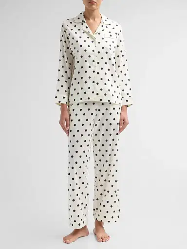 Papinelle Women's Polka Dot Cotton Sateen Pajamas | Thumbnail 2 Papinelle Women's Polka Dot Cotton Sateen Pajamas | Thumbnail 2