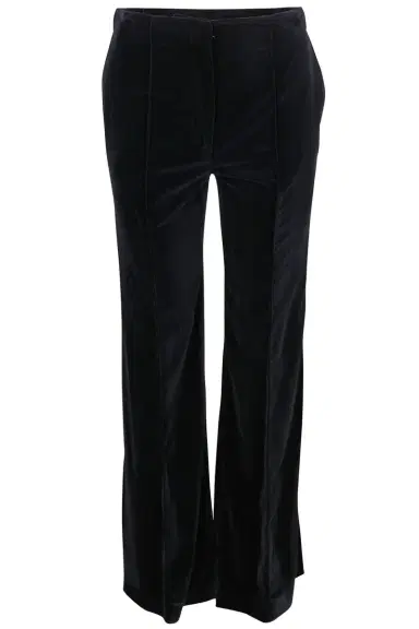 Borgo de Nor Morgan Velvet Trouser - Blue | Thumbnail 1 Borgo de Nor Morgan Velvet Trouser - Blue | Thumbnail 1