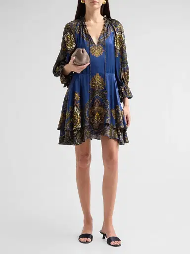 Alice + Olivia Women's Joanne Handkerchief-Hem Mini Dress | Thumbnail 2 Alice + Olivia Women's Joanne Handkerchief-Hem Mini Dress | Thumbnail 2