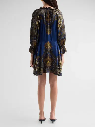 Alice + Olivia Women's Joanne Handkerchief-Hem Mini Dress | Thumbnail 3 Alice + Olivia Women's Joanne Handkerchief-Hem Mini Dress | Thumbnail 3