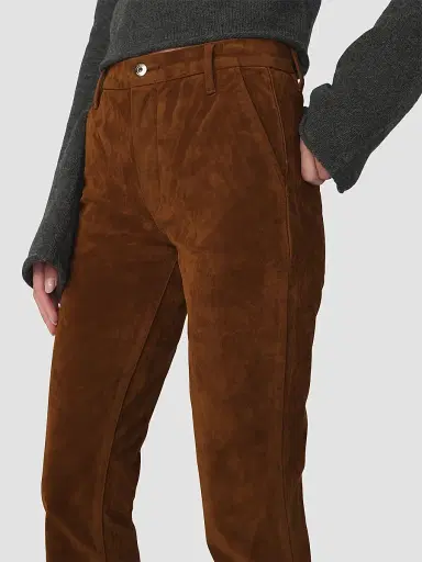 Joe's Jeans Women's Inez Faux-Suede Trousers - Chestnut - Size 30 | Thumbnail 6 Joe's Jeans Women's Inez Faux-Suede Trousers - Chestnut - Size 30 | Thumbnail 6