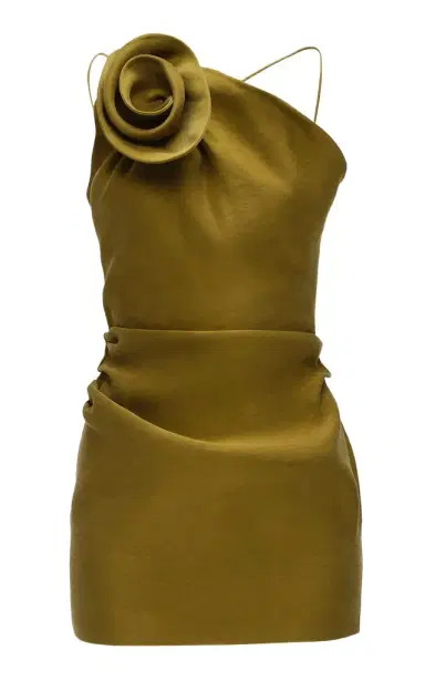 Magda Butrym Rosette-Detailed Silk Mini Dress | Thumbnail 1 Magda Butrym Rosette-Detailed Silk Mini Dress | Thumbnail 1