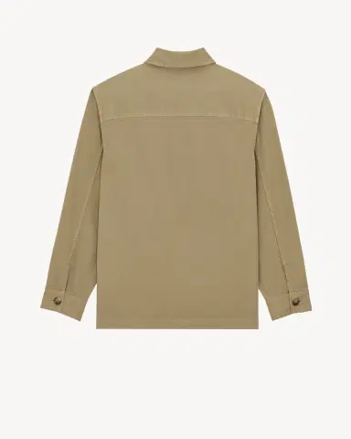 Yves Saint Laurent Cassandre overshirt in cotton linen gabardine | Thumbnail 3 Yves Saint Laurent Cassandre overshirt in cotton linen gabardine | Thumbnail 3
