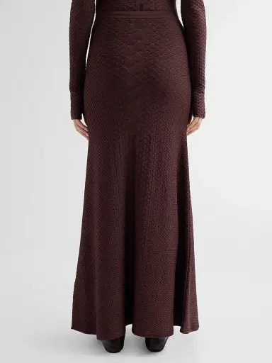 Adam Lippes Women's Sarita Snake-Embossed Jacquard Midi Skirt | Thumbnail 3 Adam Lippes Women's Sarita Snake-Embossed Jacquard Midi Skirt | Thumbnail 3