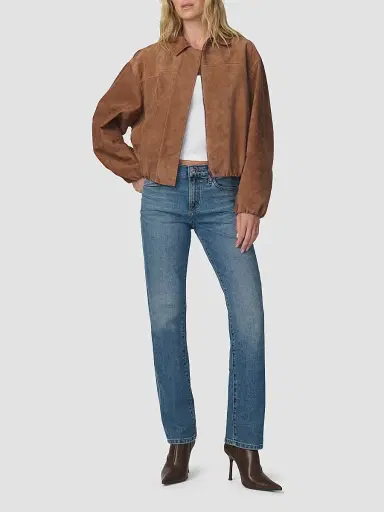 Joe's Jeans Women's The Bella Suede Bomber Jacket | Thumbnail 2 Joe's Jeans Women's The Bella Suede Bomber Jacket | Thumbnail 2