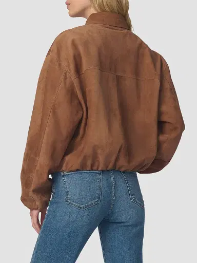 Joe's Jeans Women's The Bella Suede Bomber Jacket | Thumbnail 3 Joe's Jeans Women's The Bella Suede Bomber Jacket | Thumbnail 3