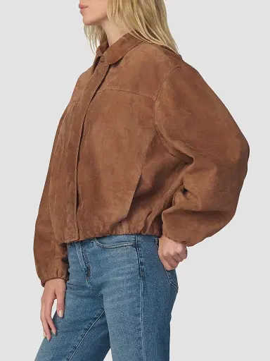 Joe's Jeans Women's The Bella Suede Bomber Jacket | Thumbnail 5 Joe's Jeans Women's The Bella Suede Bomber Jacket | Thumbnail 5