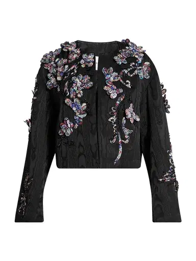Dries Van Noten Women's Vonda Floral Emboidered Jacket | Thumbnail 1 Dries Van Noten Women's Vonda Floral Emboidered Jacket | Thumbnail 1
