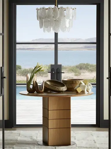 Arteriors Sonia 2-Piece Aluminum & Glass Tulip Vases Set | Thumbnail 5 Arteriors Sonia 2-Piece Aluminum & Glass Tulip Vases Set | Thumbnail 5