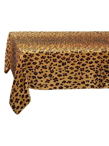L'Objet Leopard Linen Sateen Tablecloth | Thumbnail 1 L'Objet Leopard Linen Sateen Tablecloth | Thumbnail 1