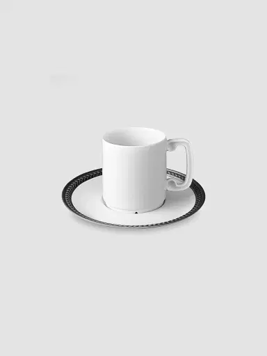 L'Objet Soie Tressée 4-Piece Espresso Cup & Saucer Set | Thumbnail 2 L'Objet Soie Tressée 4-Piece Espresso Cup & Saucer Set | Thumbnail 2