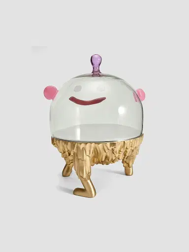 L'Objet Haas Niki Glass & 24K Gold Large Cake Stand | Thumbnail 2 L'Objet Haas Niki Glass & 24K Gold Large Cake Stand | Thumbnail 2