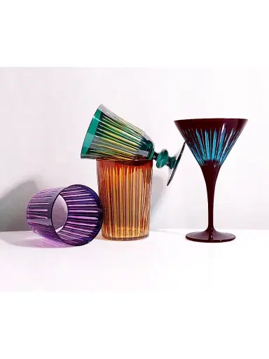 L'Objet Prism 4-Piece Highball Glass Set | Thumbnail 7 L'Objet Prism 4-Piece Highball Glass Set | Thumbnail 7