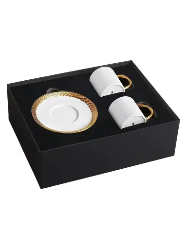 L'Objet Corde Espresso Cup & Saucer Set | Thumbnail 1 L'Objet Corde Espresso Cup & Saucer Set | Thumbnail 1