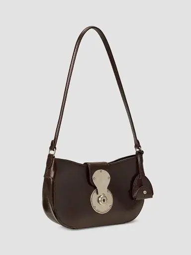 Ralph Lauren Collection Women's Ricky Small Leather Shoulder Bag | Thumbnail 4 Ralph Lauren Collection Women's Ricky Small Leather Shoulder Bag | Thumbnail 4