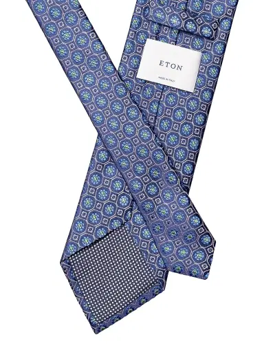 Eton Men's Floral Woven Silk Tie | Thumbnail 2 Eton Men's Floral Woven Silk Tie | Thumbnail 2