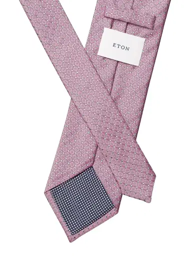 Eton Men's Geometric Diamond Silk Tie | Thumbnail 2 Eton Men's Geometric Diamond Silk Tie | Thumbnail 2
