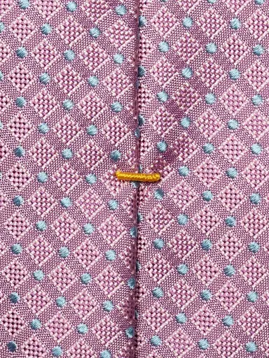 Eton Men's Geometric Diamond Silk Tie | Thumbnail 3 Eton Men's Geometric Diamond Silk Tie | Thumbnail 3