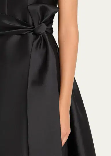 Carolina Herrera Satin V-Neck Gown | Thumbnail 5 Carolina Herrera Satin V-Neck Gown | Thumbnail 5