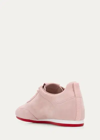 Christian Louboutin Eleonora Flex Suede Low-Top Sneakers | Thumbnail 2 Christian Louboutin Eleonora Flex Suede Low-Top Sneakers | Thumbnail 2