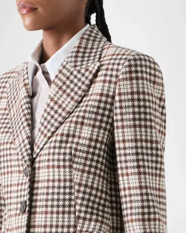 Akris punto Tweed Check Wool-Blend Blazer | Thumbnail 5 Akris punto Tweed Check Wool-Blend Blazer | Thumbnail 5