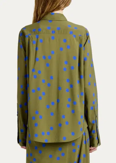 Proenza Schouler Paz Polka-Dot Button-Down Shirt | Thumbnail 3 Proenza Schouler Paz Polka-Dot Button-Down Shirt | Thumbnail 3