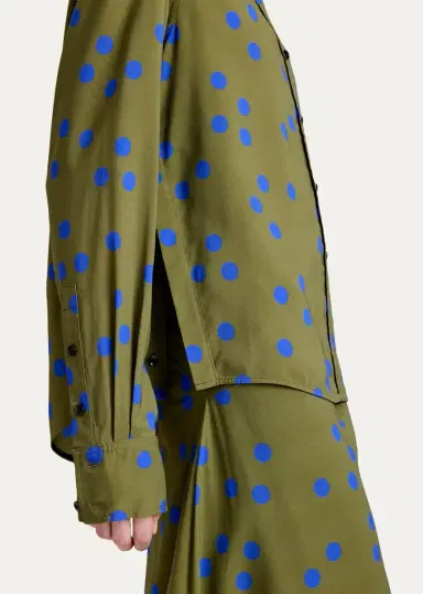 Proenza Schouler Paz Polka-Dot Button-Down Shirt | Thumbnail 5 Proenza Schouler Paz Polka-Dot Button-Down Shirt | Thumbnail 5