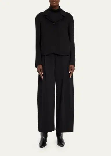 Lafayette 148 New York Walker Cropped Barrel-Leg Pants | Thumbnail 2 Lafayette 148 New York Walker Cropped Barrel-Leg Pants | Thumbnail 2