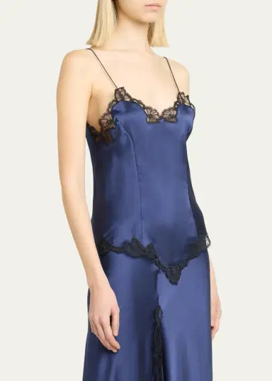 Isabel Marant Amael Lace-Trim Silk Cami Top | Thumbnail 4 Isabel Marant Amael Lace-Trim Silk Cami Top | Thumbnail 4